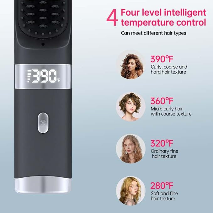 SublimeSheen™ Cordless Hair Straightener Brush